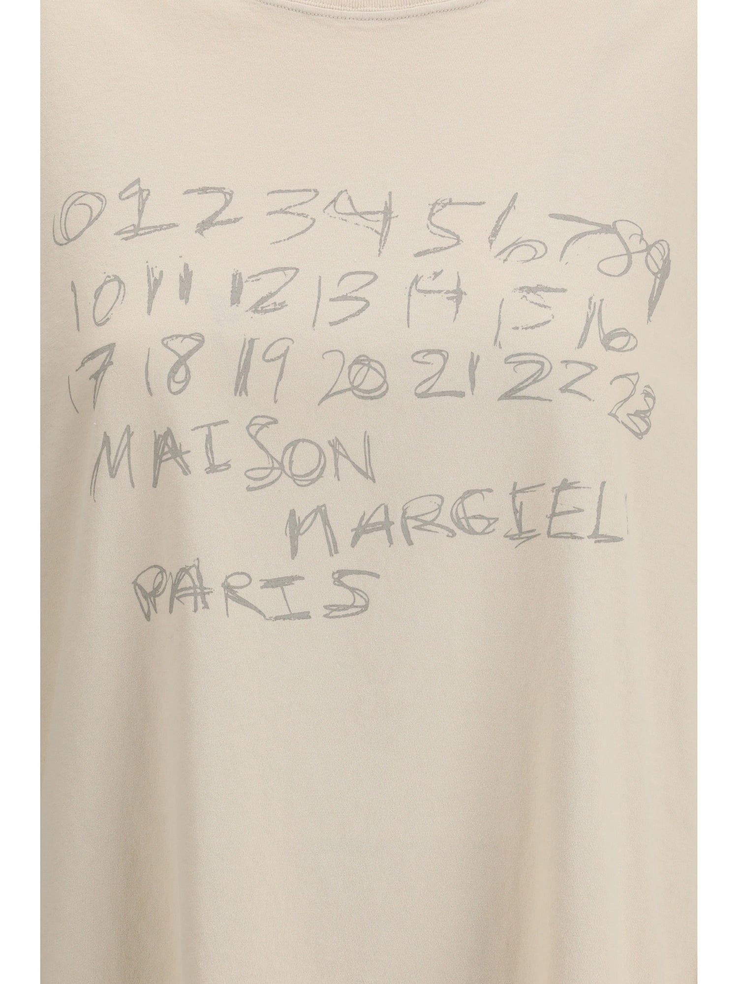 MARGIELA L cotton t-shirt with numeric logo