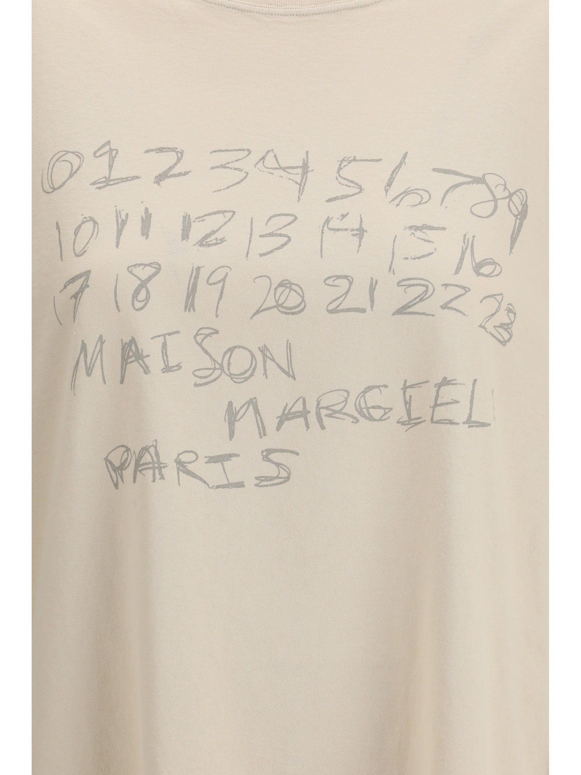 MARGIELA L cotton t-shirt with numeric logo