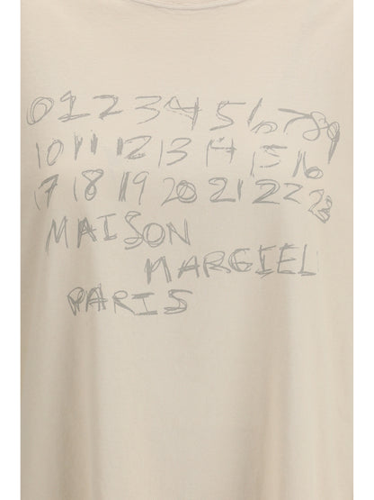 MARGIELA L cotton t-shirt with numeric logo