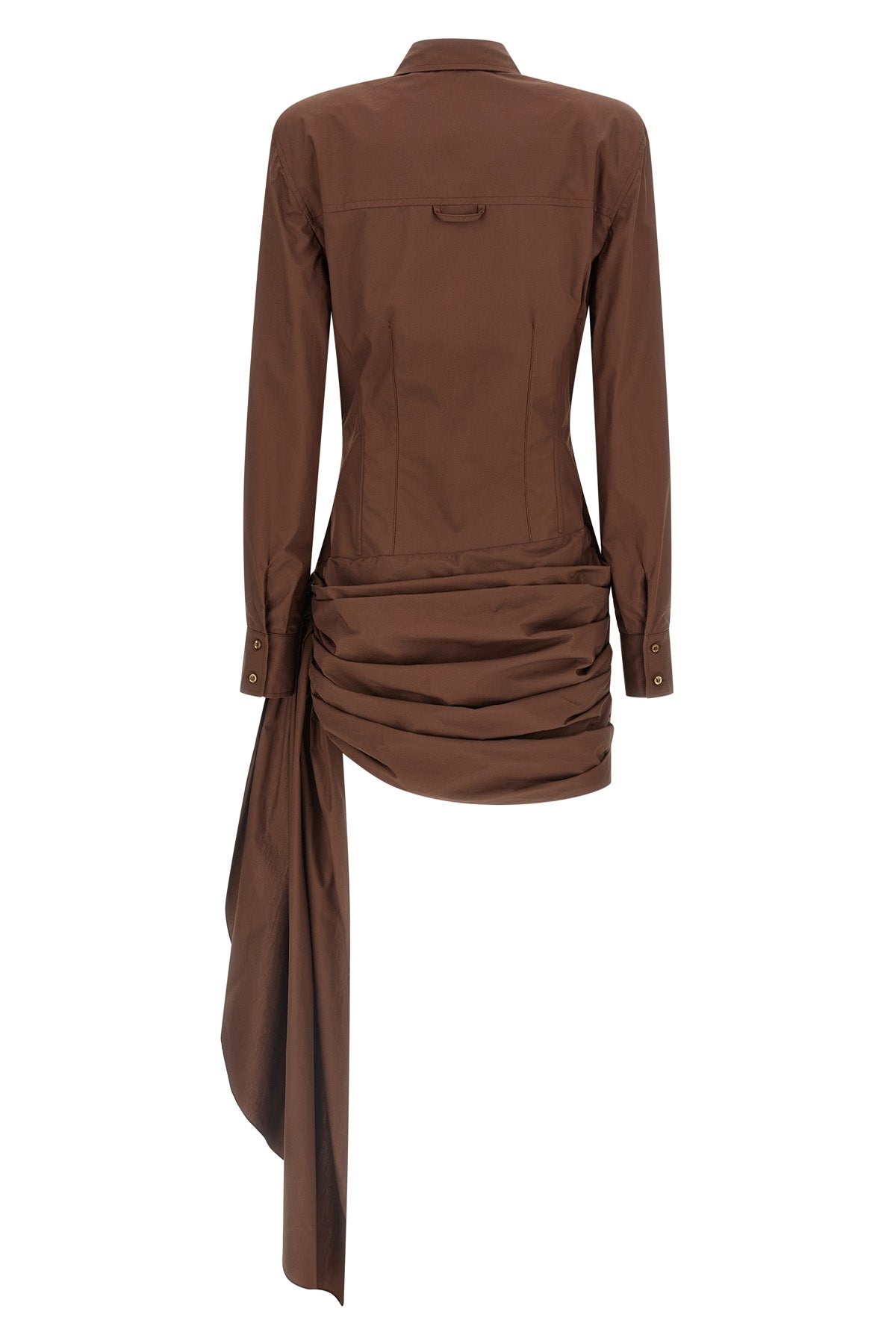 mini dress in cotton poplin