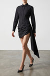 mini dress in cotton poplin