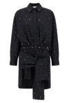 mini dress in cotton poplin