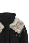 the bobby tela jacket defines winter volumes through a structured model and a re