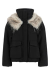 the bobby tela jacket defines winter volumes through a structured model and a re