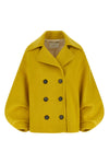 the seth tela coat redefines the outerwear through a bold and structured silho