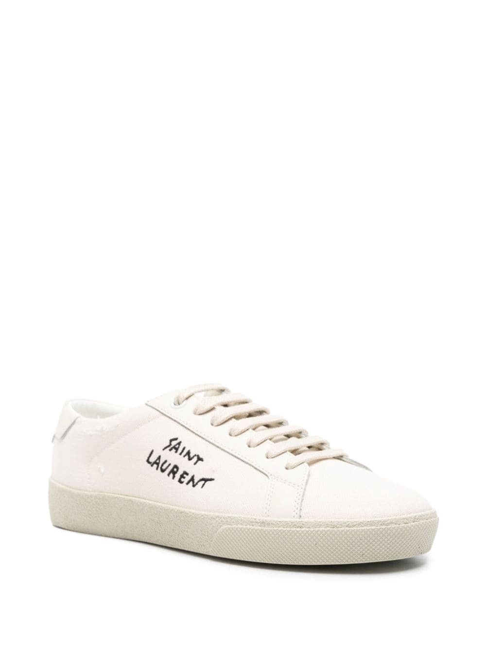 court classic sl/06 embroidered sneakers in canvas and leather