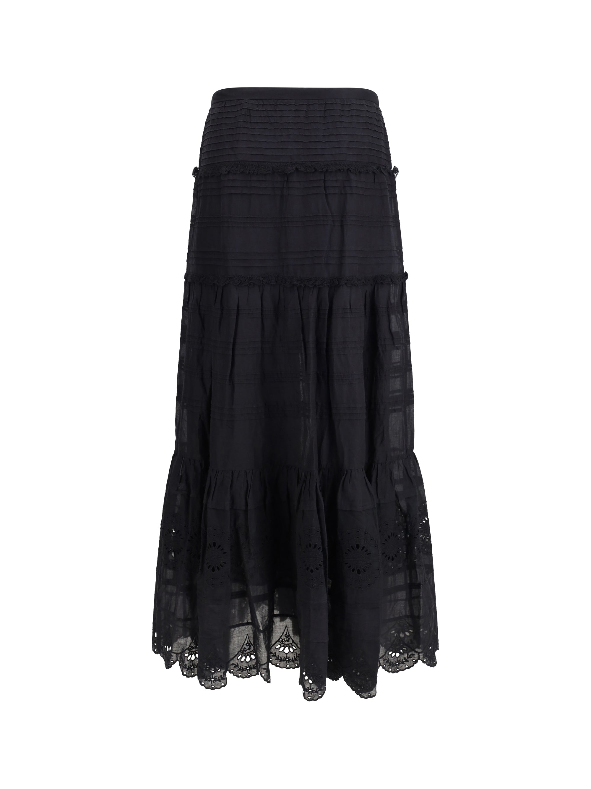 paoline long cotton skirt