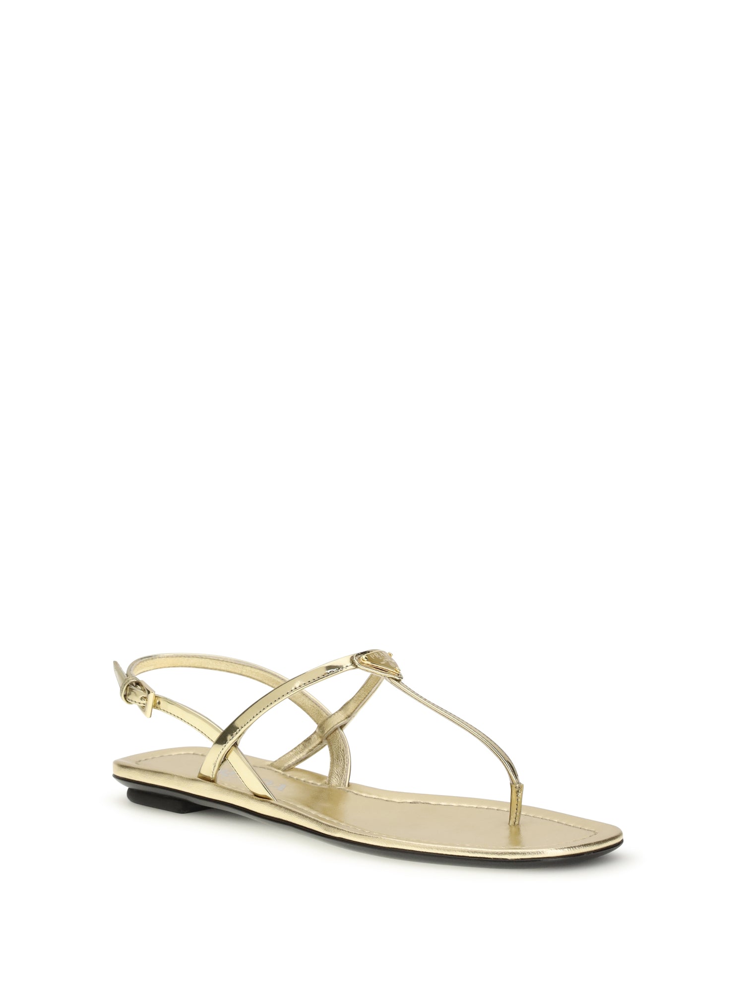 PRADA 37 leather flip-flop sandals