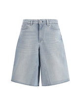 OUR LEGACY 34 midi shorts pale coast wash 