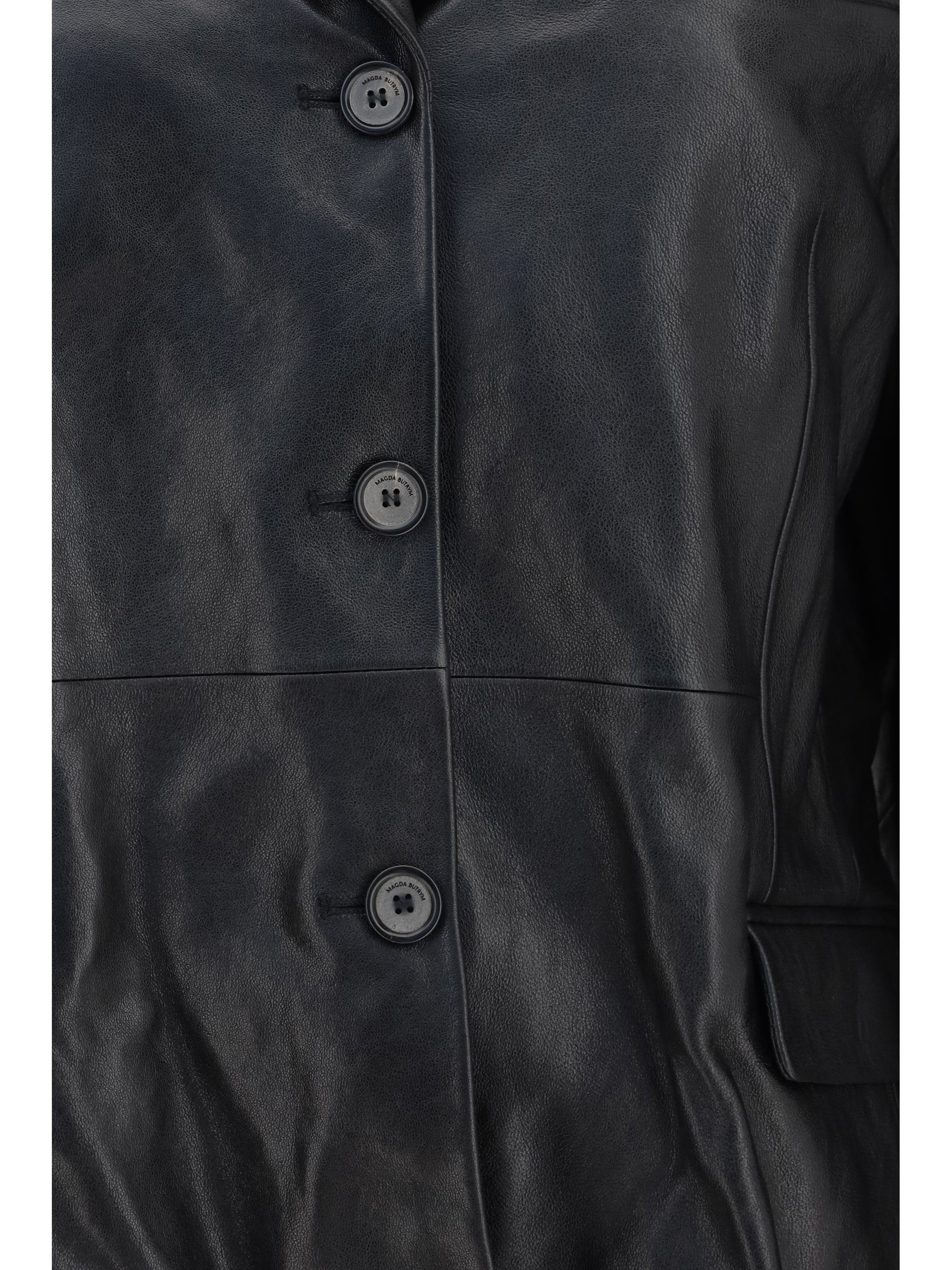leather blazer jacket