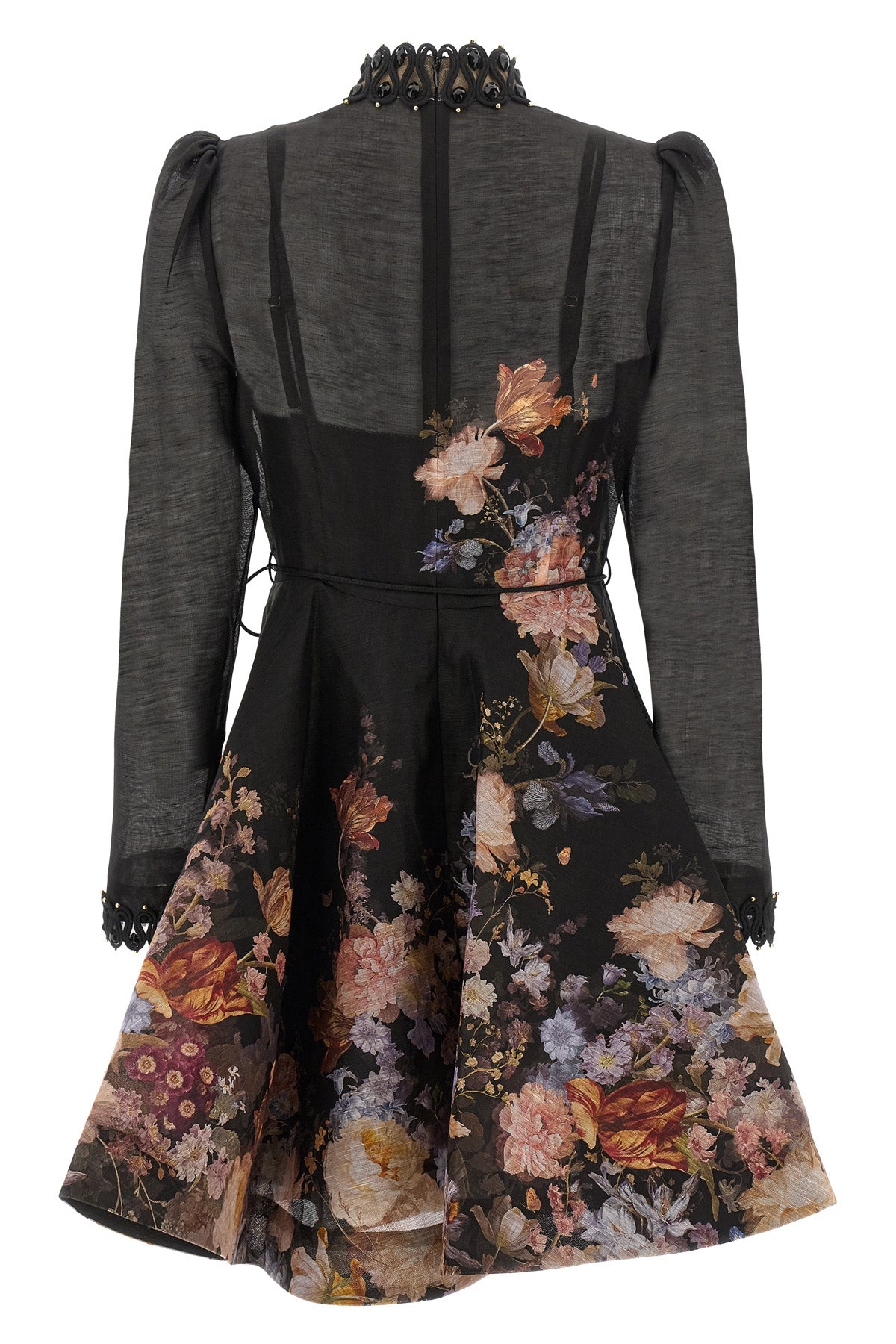 the zimmermann valiant embellish mini dress defines a romantic and structured si