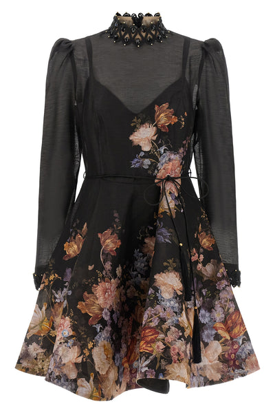 the zimmermann valiant embellish mini dress defines a romantic and structured si