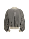 secchia flight bomber in lamb leather