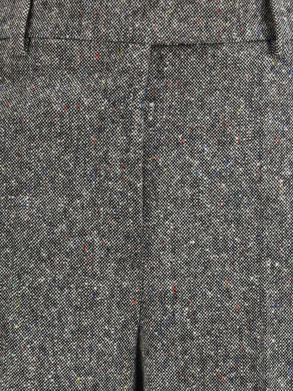 VALENTINO 42 bottonato natté wool trousers