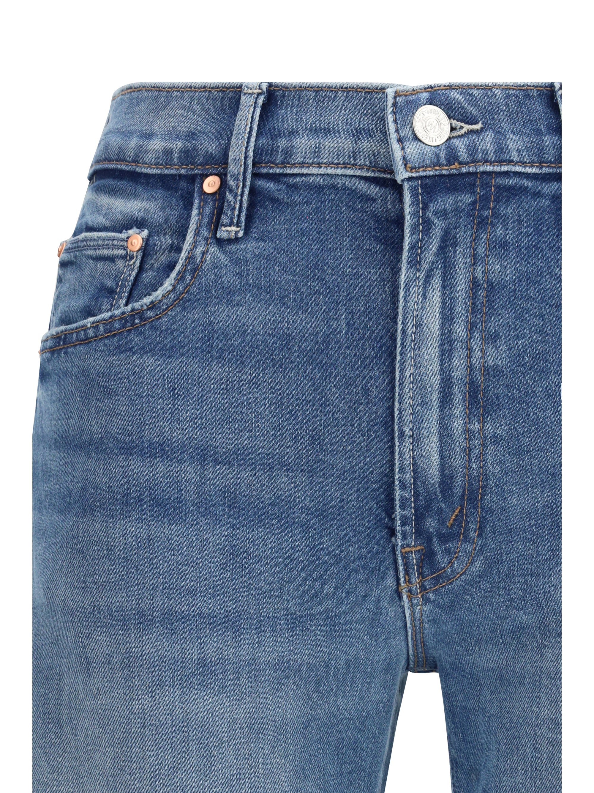 mid rise lasso sneak jeans