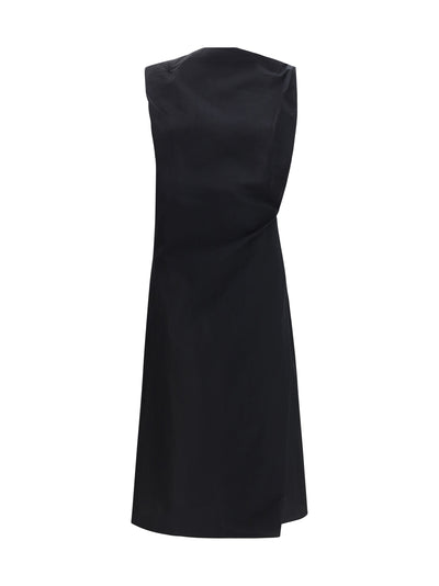JACQUEMUS 36 drapped midi dress