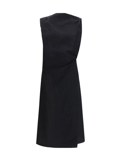 JACQUEMUS 36 drapped midi dress