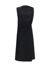 drapped midi dress