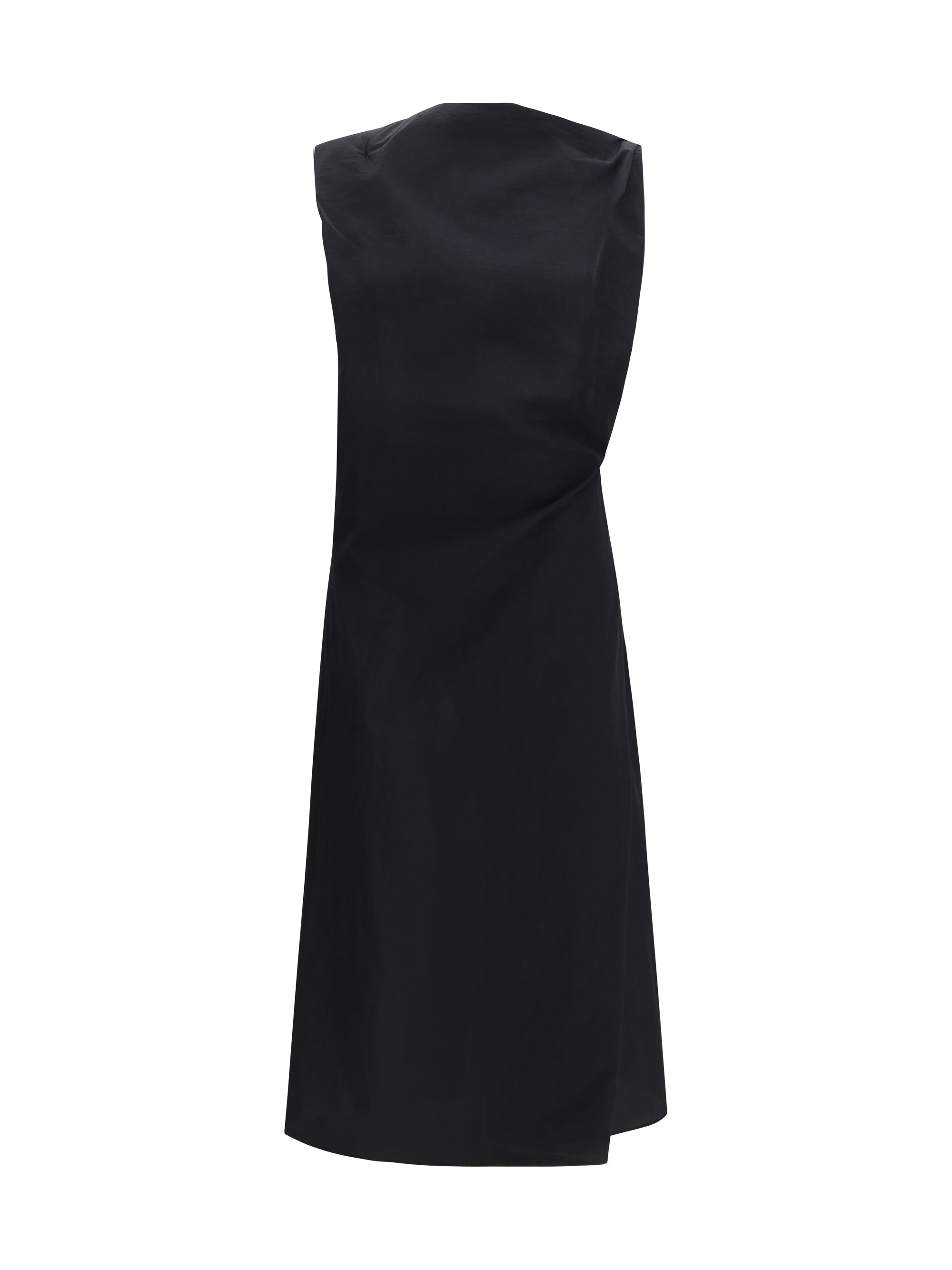 drapped midi dress
