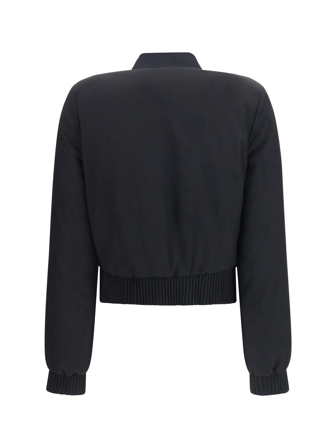 ALEXANDER MCQUEEN 42 buttoned bomber jacket with visible stitching