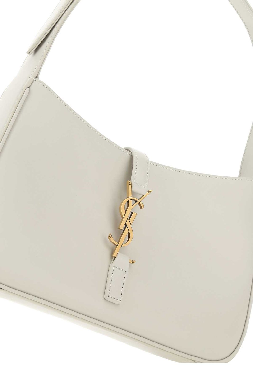 Le 5 a 7 White Leather Shoulder Bag