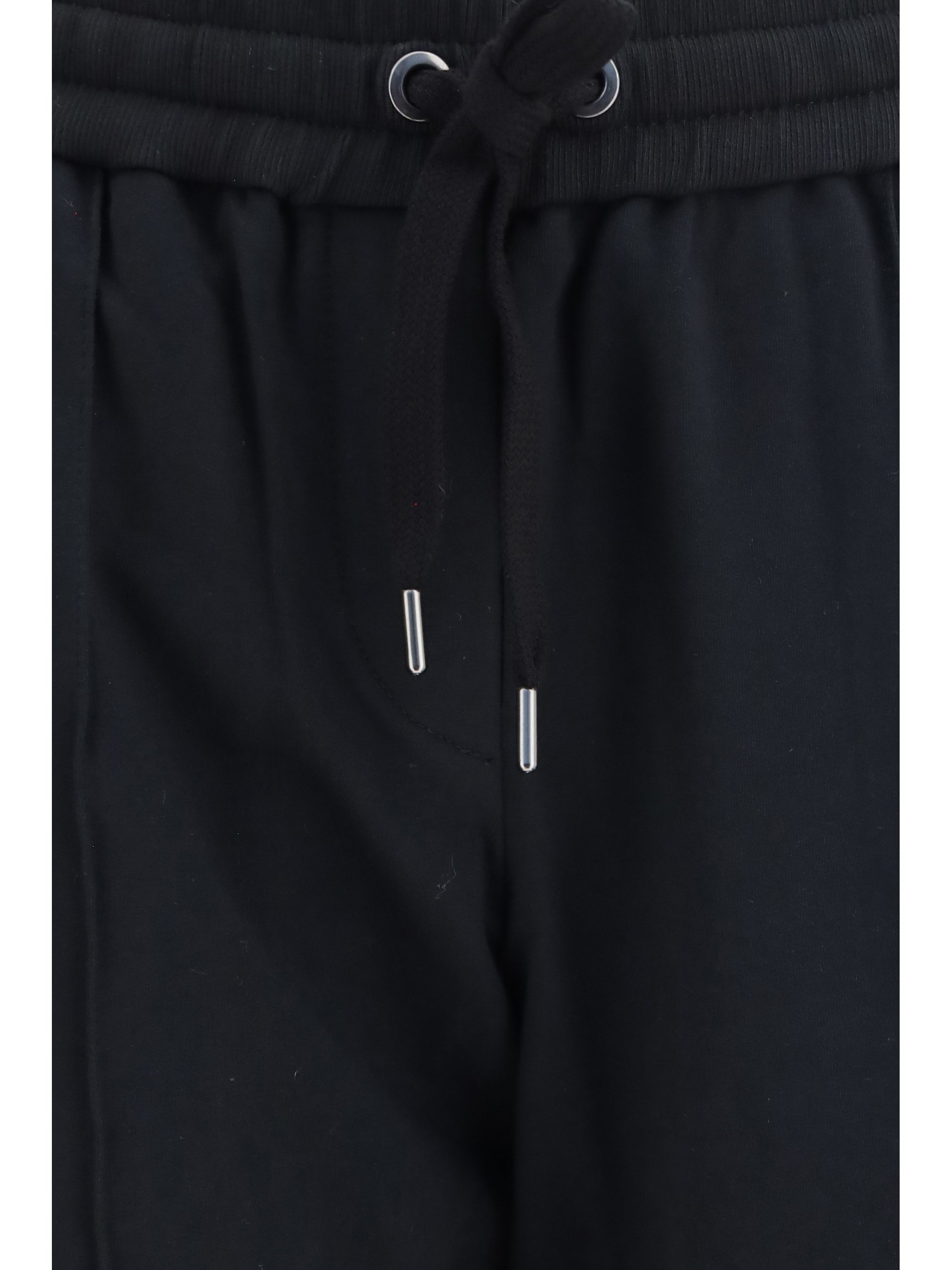 track stretch-fleece pants with monili detailing
