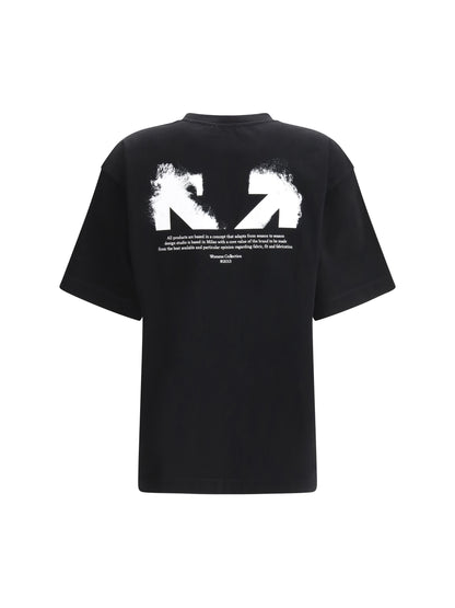 OFF-WHITE M half arrow skate logo t-shirt
