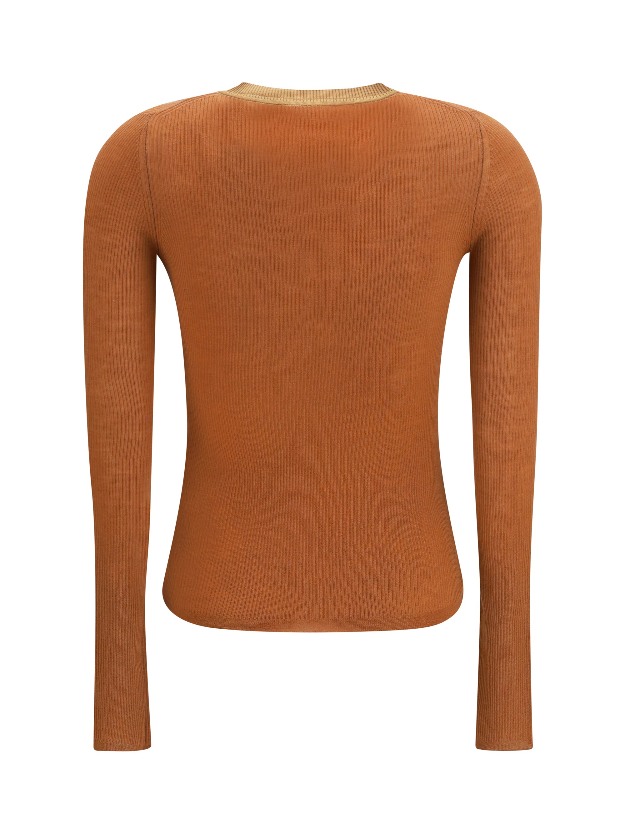 ultra-fine wool knit henley top
