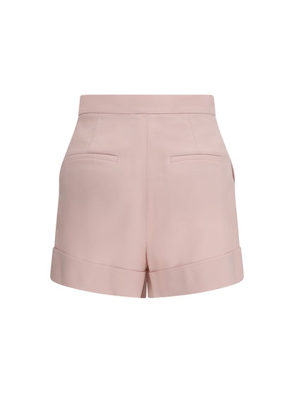 MAX MARA 38 mohair and silk canvas shorts 