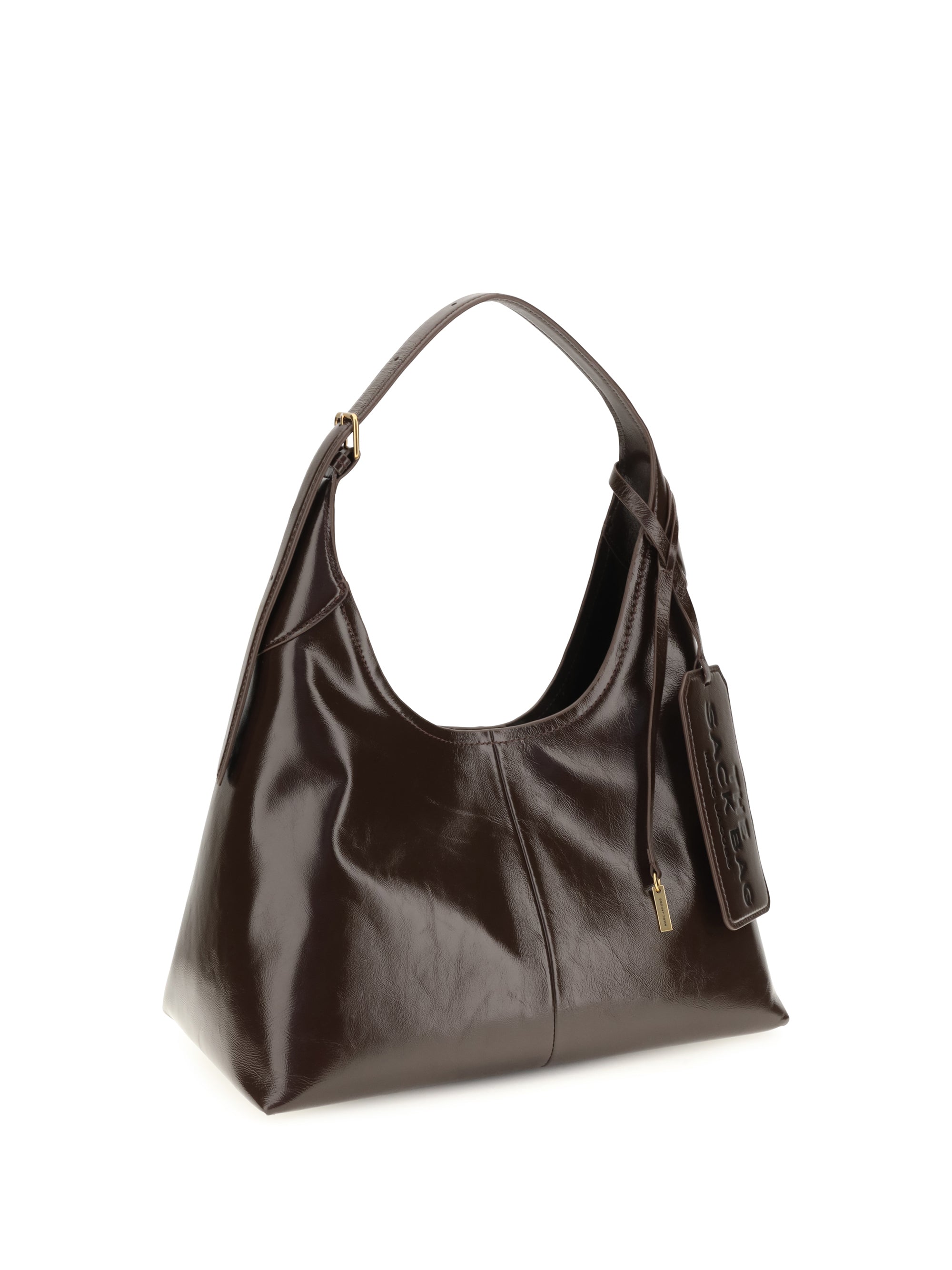 sack leather shoulder bag