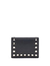 rockstud leather wallet