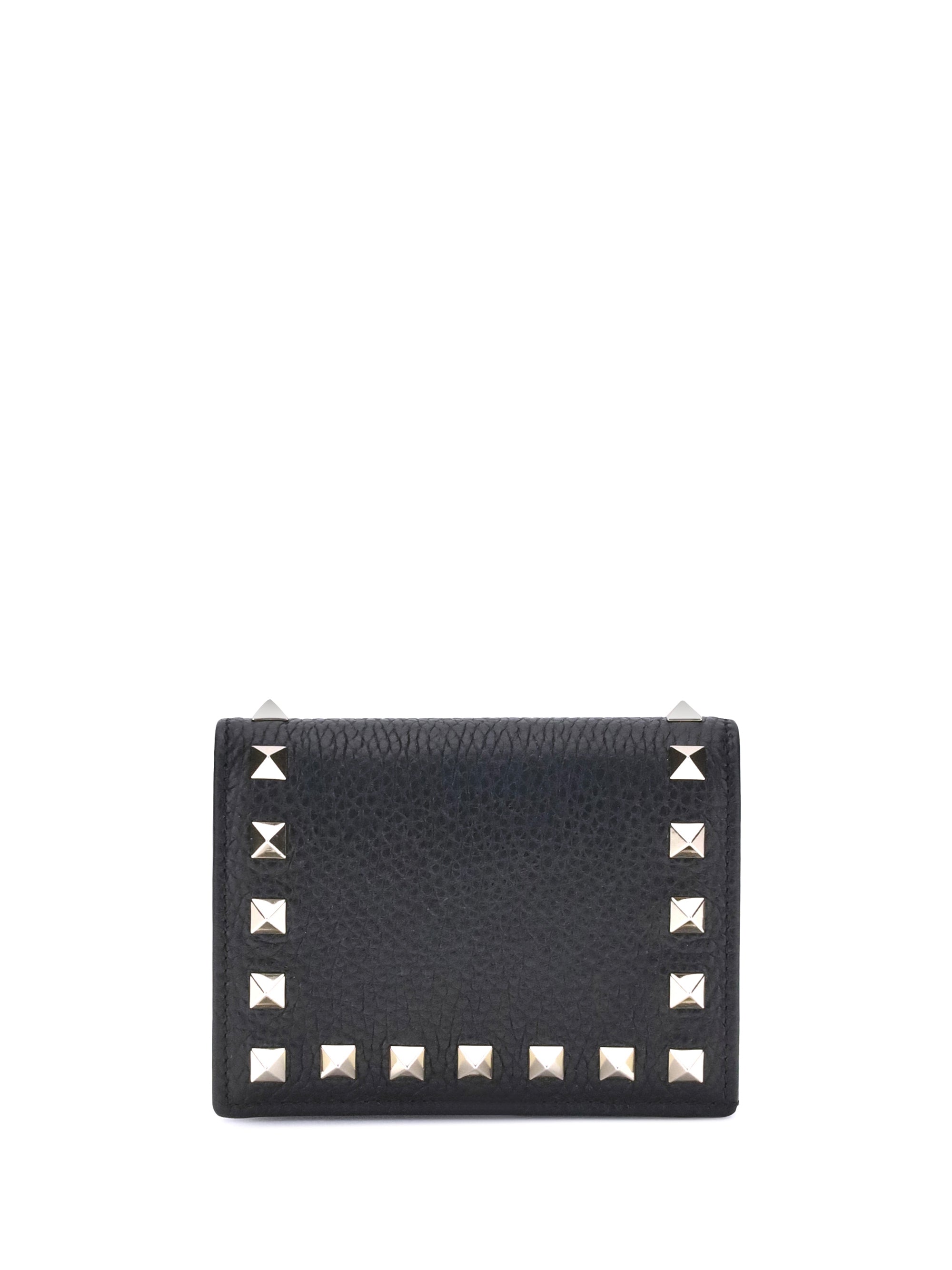rockstud leather wallet