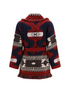 icon jacquard cardigan