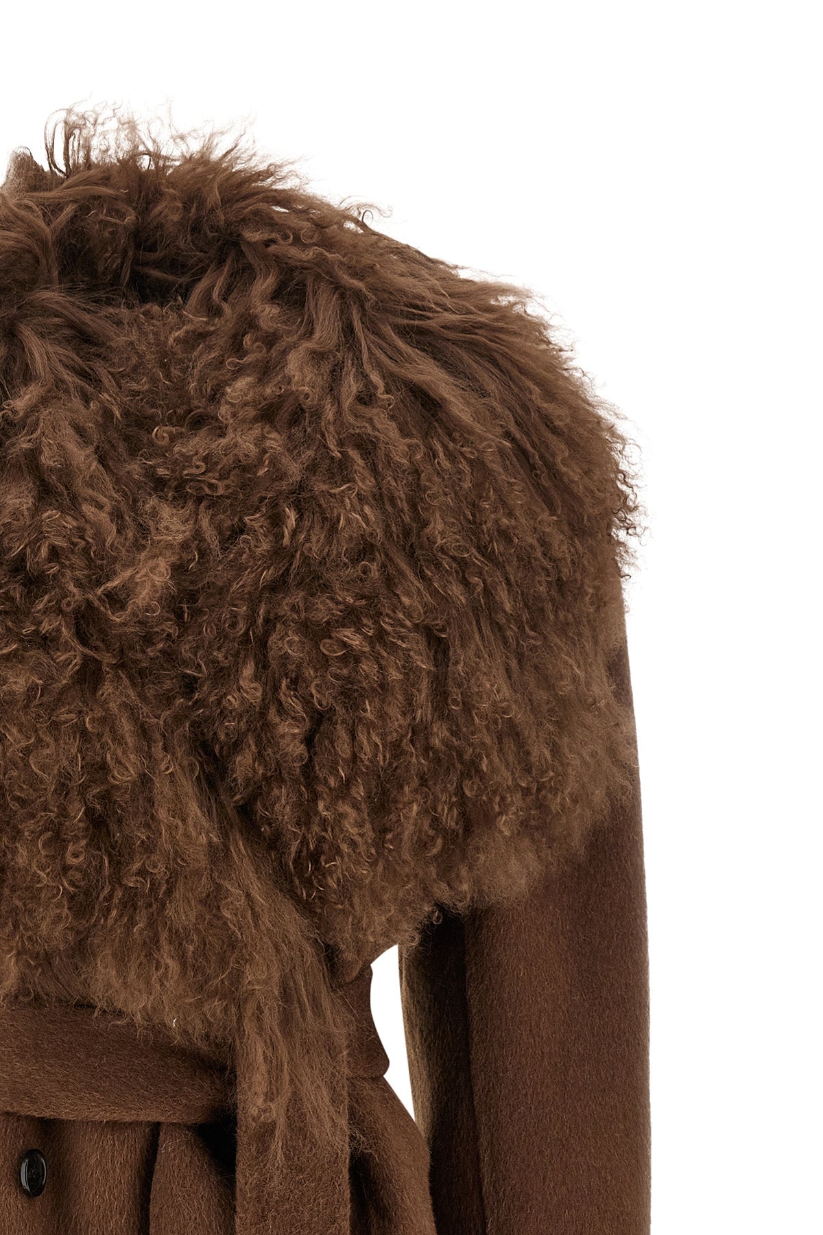 the giuseppe di morabito short coat redefines the codes of outerwear through bol