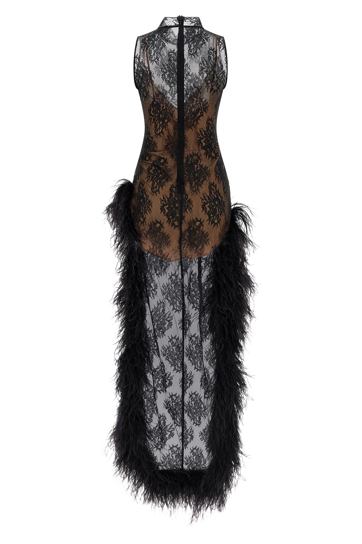 the giuseppe di morabito mini dress defines a scenographic silhouette through a