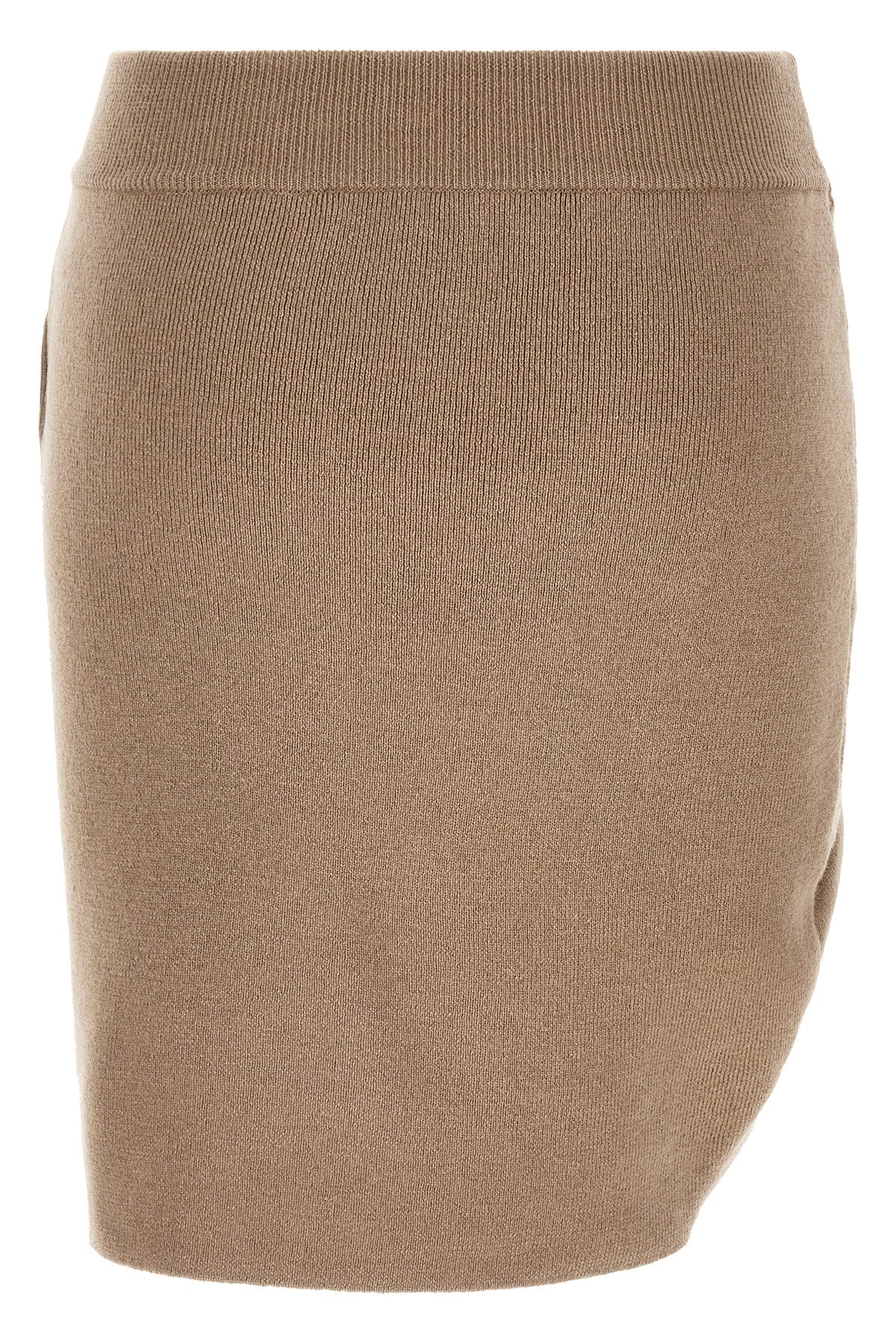 the giuseppe di morabito knitted skirt redefines the codes of knitwear through a