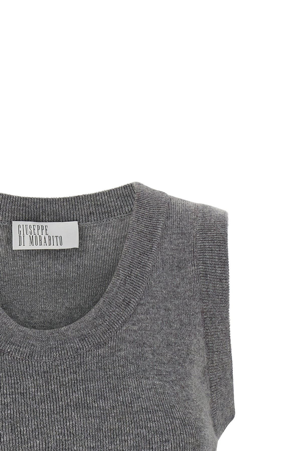 the knitted top giuseppe di morabito redefines the classic sleeveless silhouette