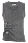 the knitted top giuseppe di morabito redefines the classic sleeveless silhouette