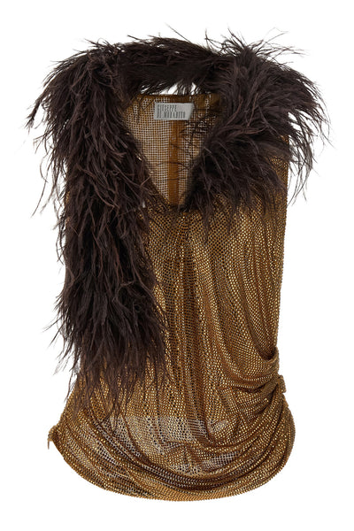 the sleeveless top giuseppe di morabito redefines evening clothing through a sop