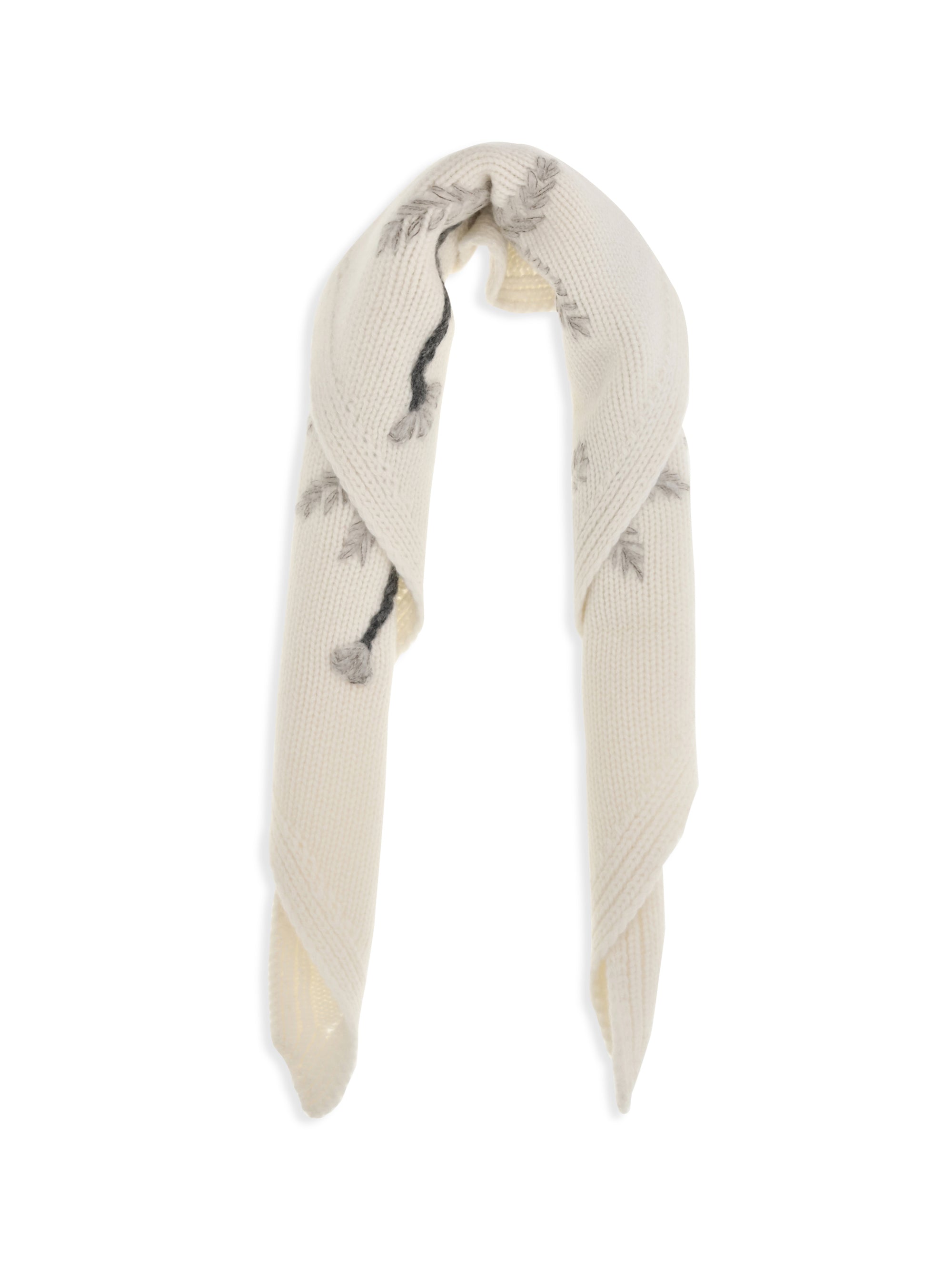 wallaby floral knit scarf
