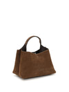 suede handbag
