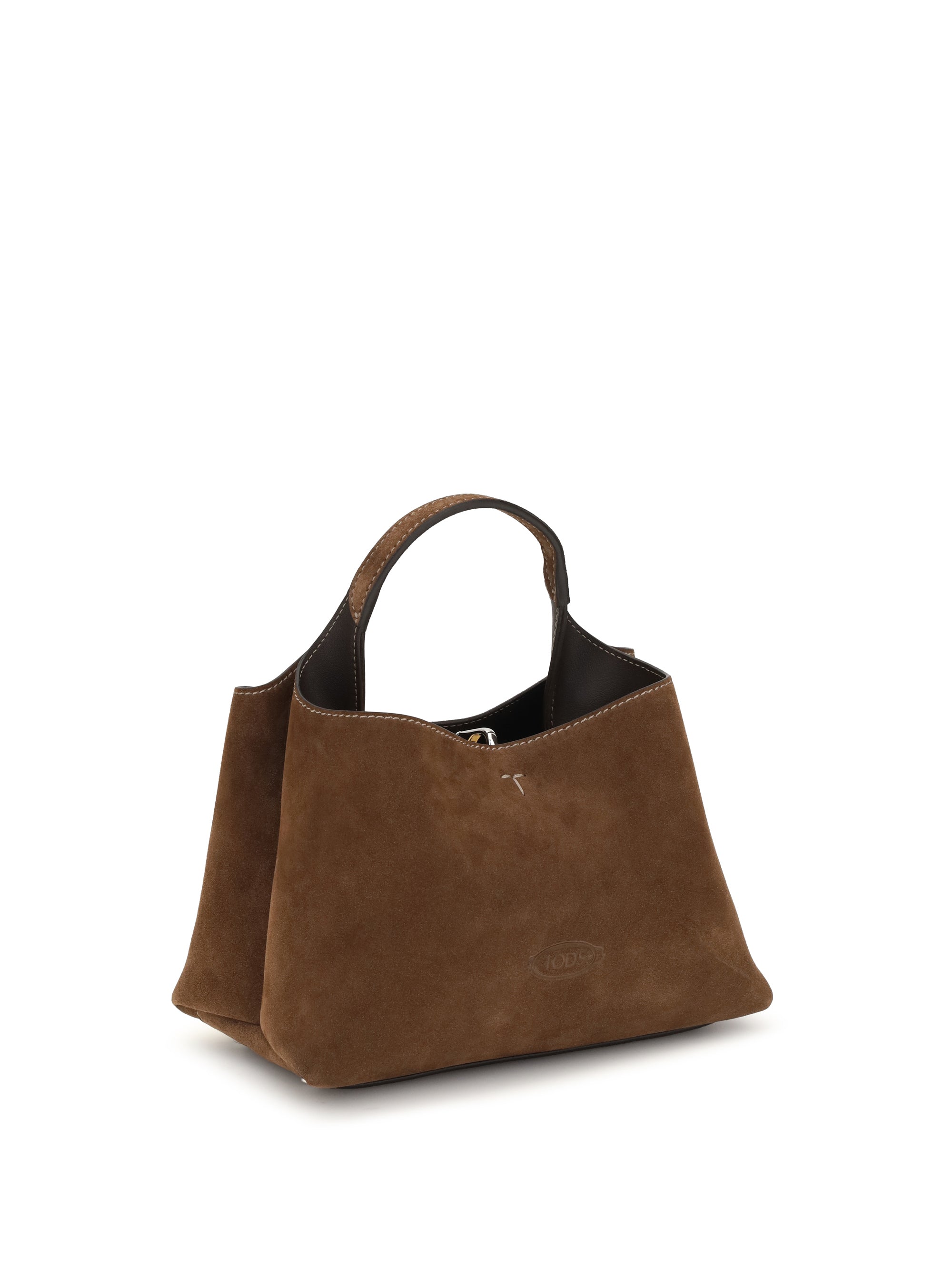 suede handbag