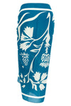 mandapa sarong skirt in stylized vegetable-print silk cotton to tie together