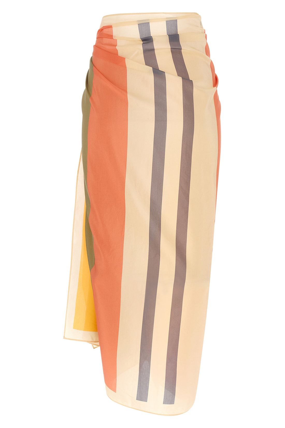 ERES OS croquant skirt in rayure berlingot patterned silk cotton