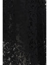 flared midi skirt in macramé lace