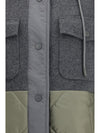 wool and technical fabric jacket