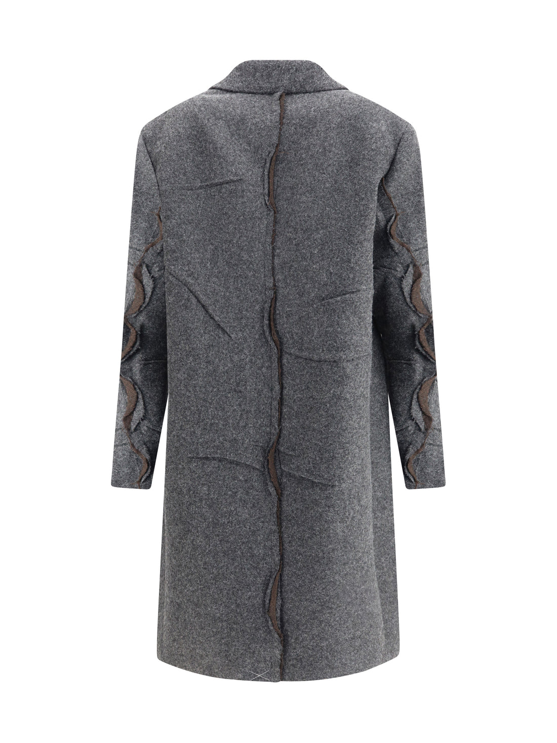 PRADA 38 single-breasted shetland wool coat