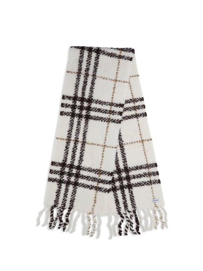 BURBERRY OS alpaca-wool blend bouclé scarf