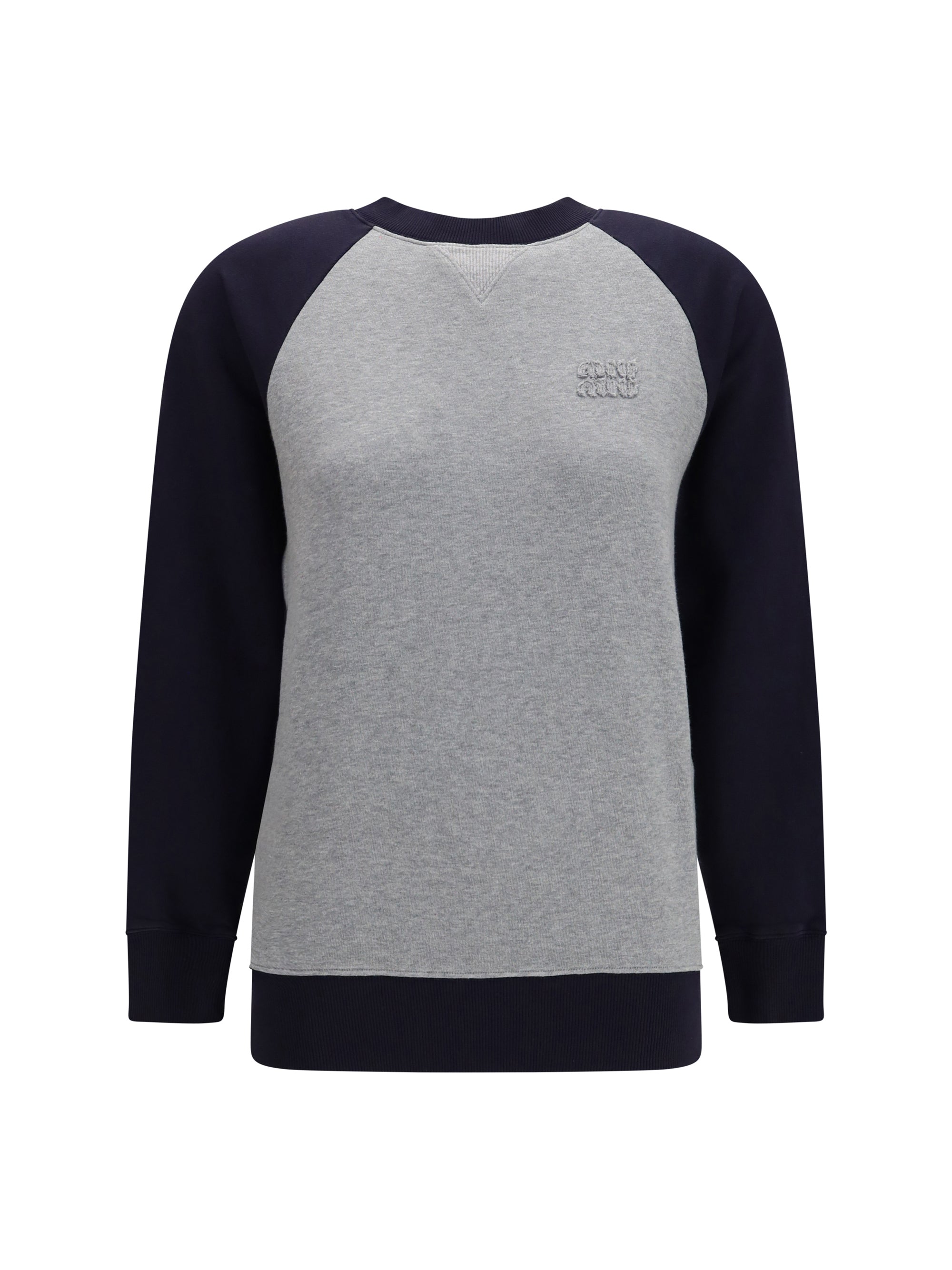 bicolor crewneck sweatshirt