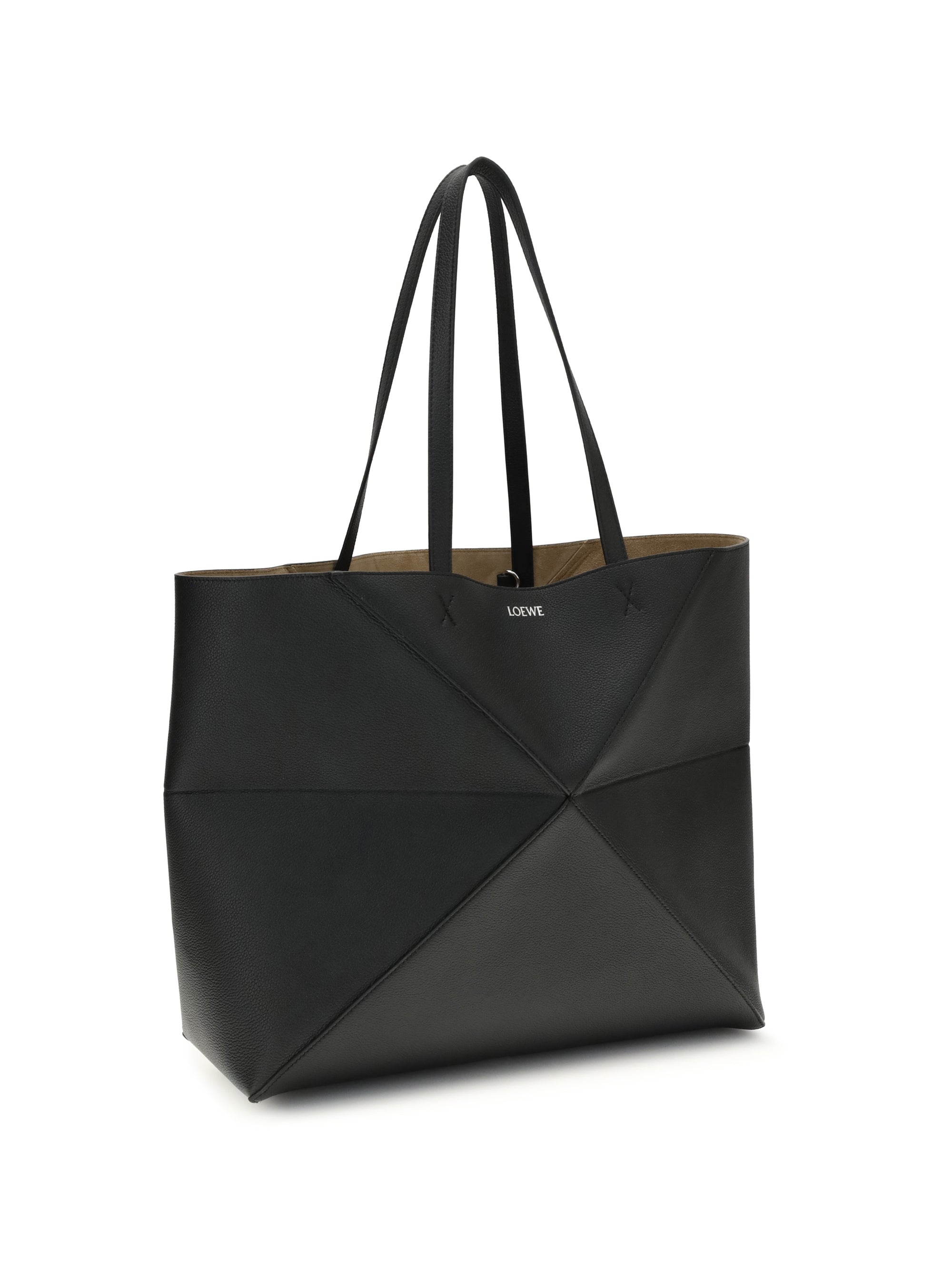 large horizontal puzzle fold tote